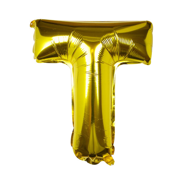 Gold Foil Letter Balloons T