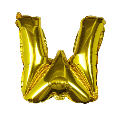 Gold Foil Letter Balloons W