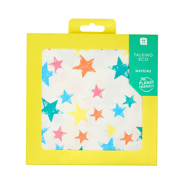 Rainbow Star Eco Paper Napkins
