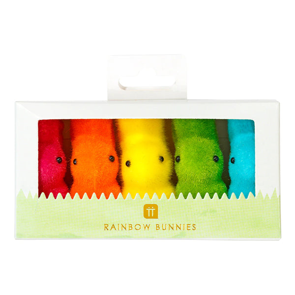 Rainbow Bunny Decorations (5 Pack)