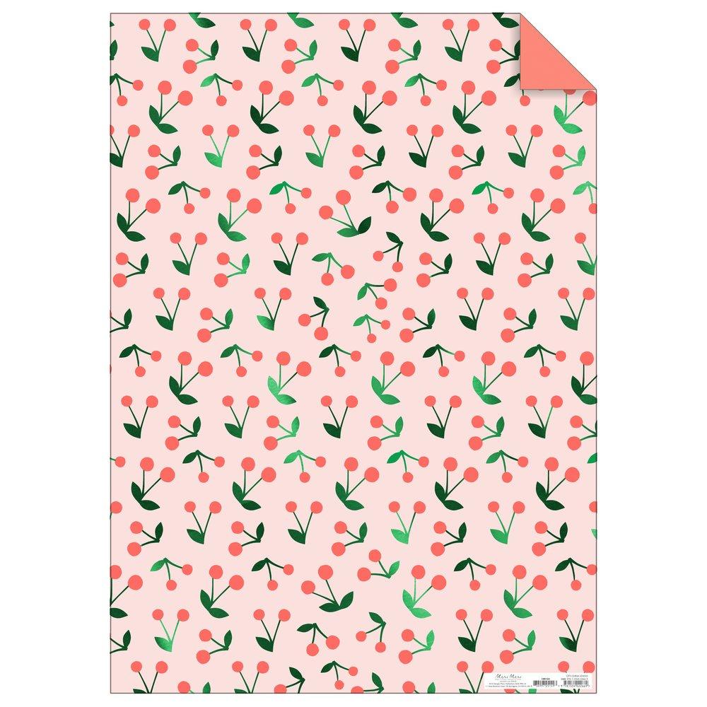Cheery Cherries - Reversible — Rich Plus Gift Wrapping Paper Wholesale