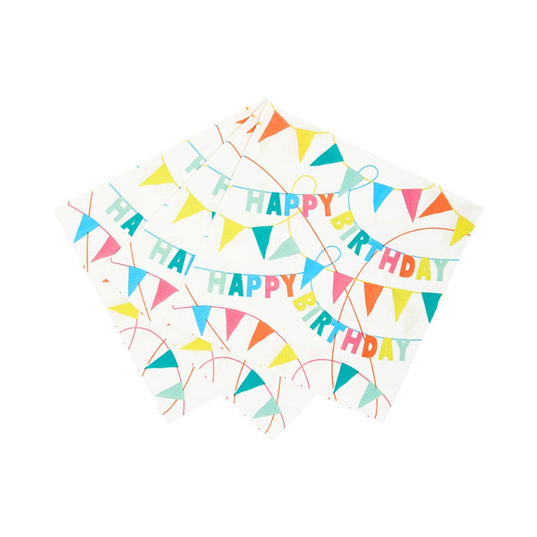 Happy Birthday Eco Paper Napkins