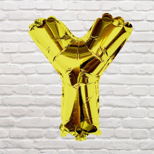 Gold Foil Letter Bunting Y