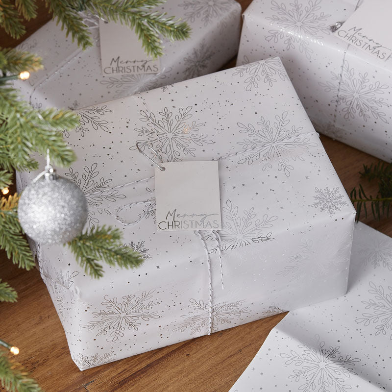 Snowflake Christmas Wrapping Paper Kit l The Party Boutique