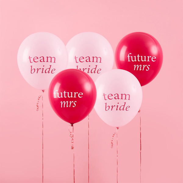 Pink Hen Party 12" Latex Balloons 5 pack