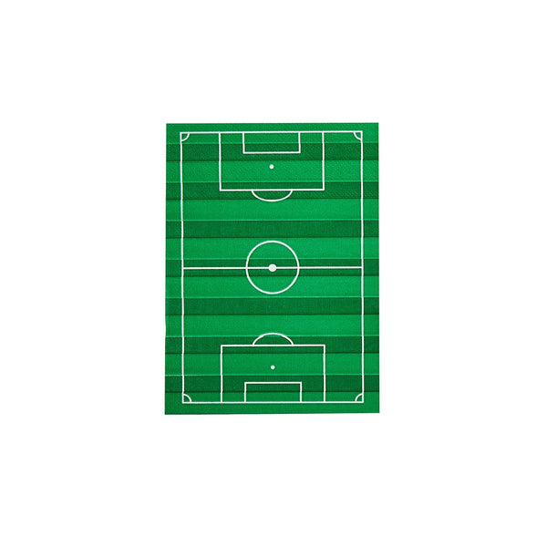 Football Pitch Paper Napkins - 16 pack