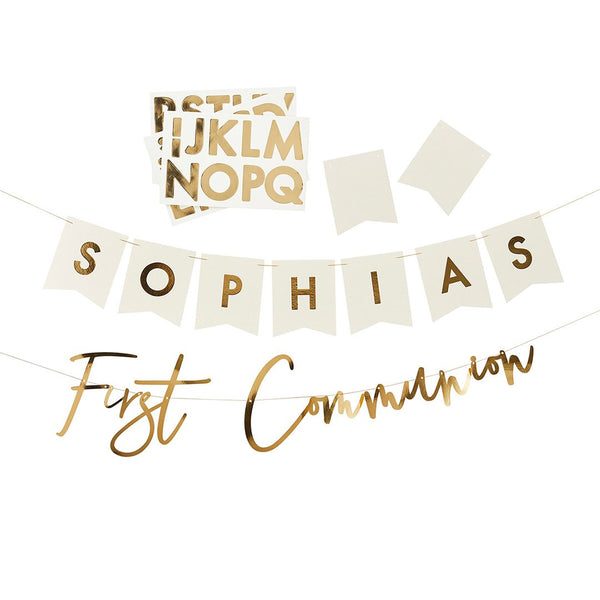 Gold Communion Banner