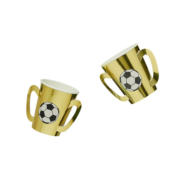 Gold Trophy Paper Cups - 8 pack