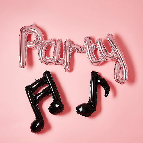 Rose Gold Party Musical Note Balloon Garland 14"