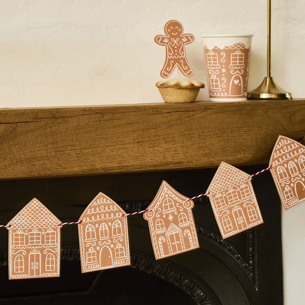Gingerbread House Garland 2m