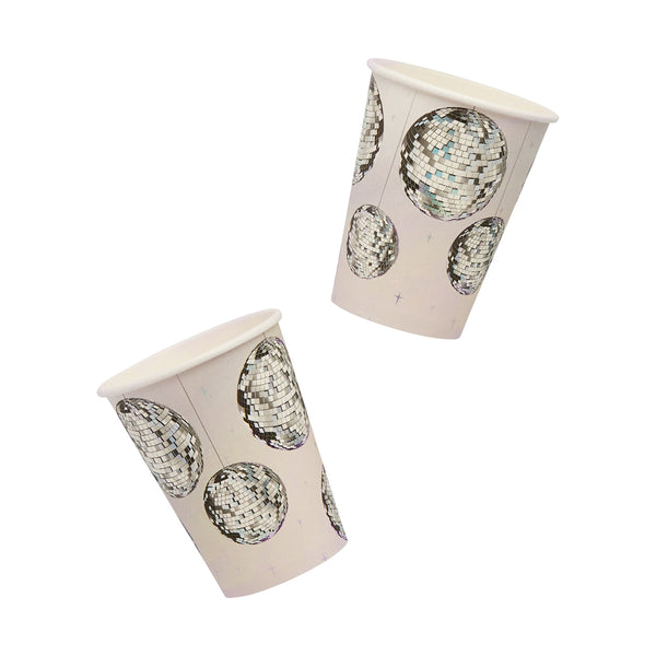 Disco Ball Paper Cups - 8 Pack