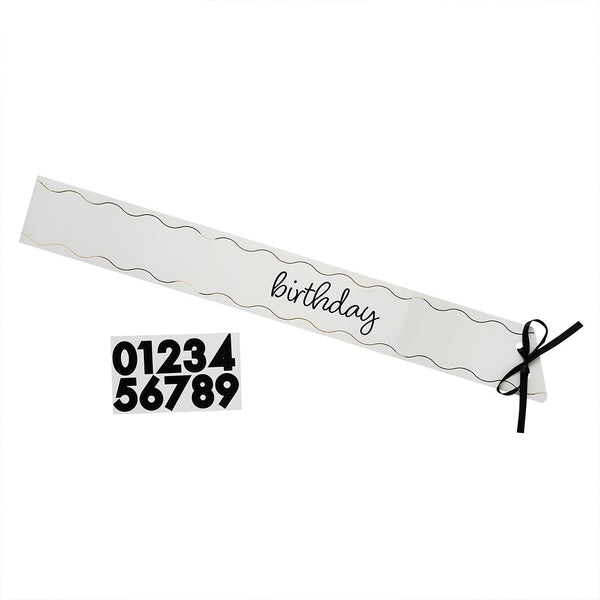 Customisable Milestone Paper Sash