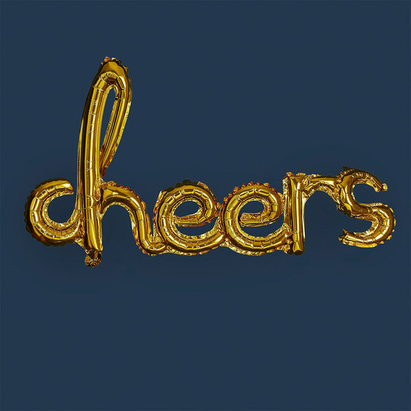 Gold Cheers Balloon Garland