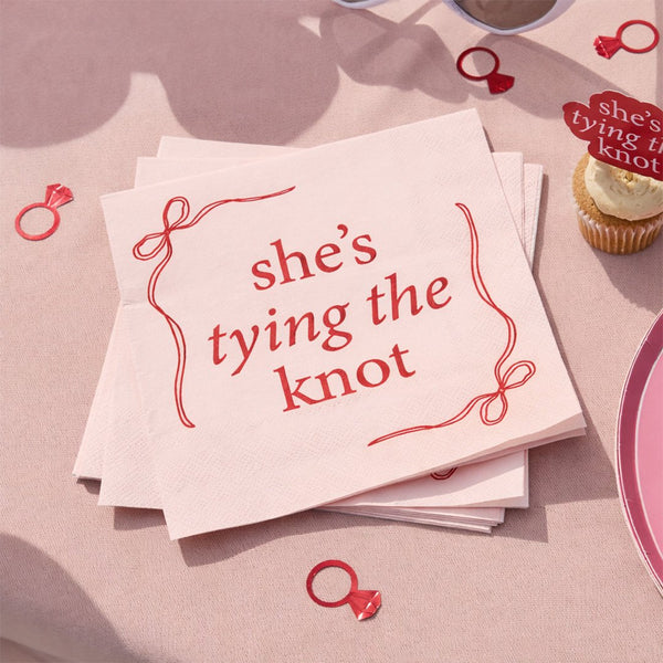 She's Tying The Knot Paper Napkins - pack of 16
