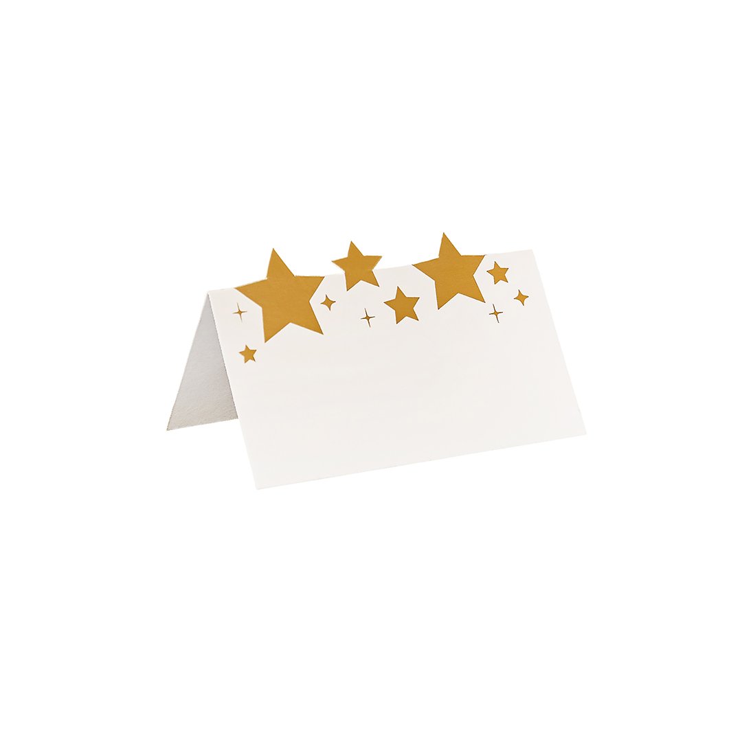 Gold Star Place Cards - 10 Pack