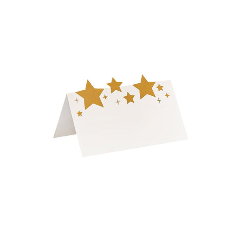 Gold Star Place Cards - 10 Pack