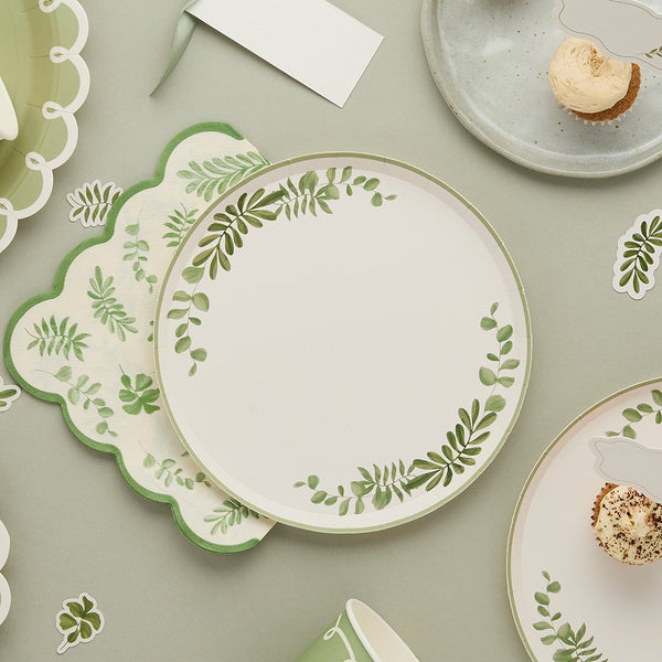 Botanical Cocktail Paper Plates - 8 pack
