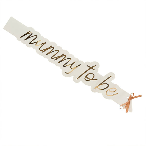 Mummy To Be Paper Sash