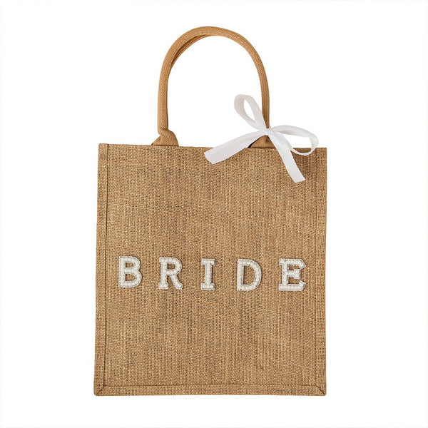 Bride Hessian Tote Bag
