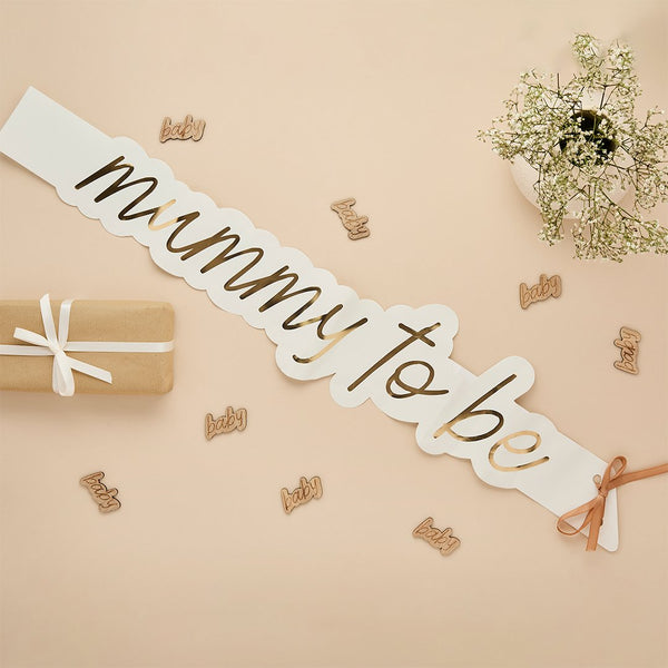 Mummy To Be Paper Sash