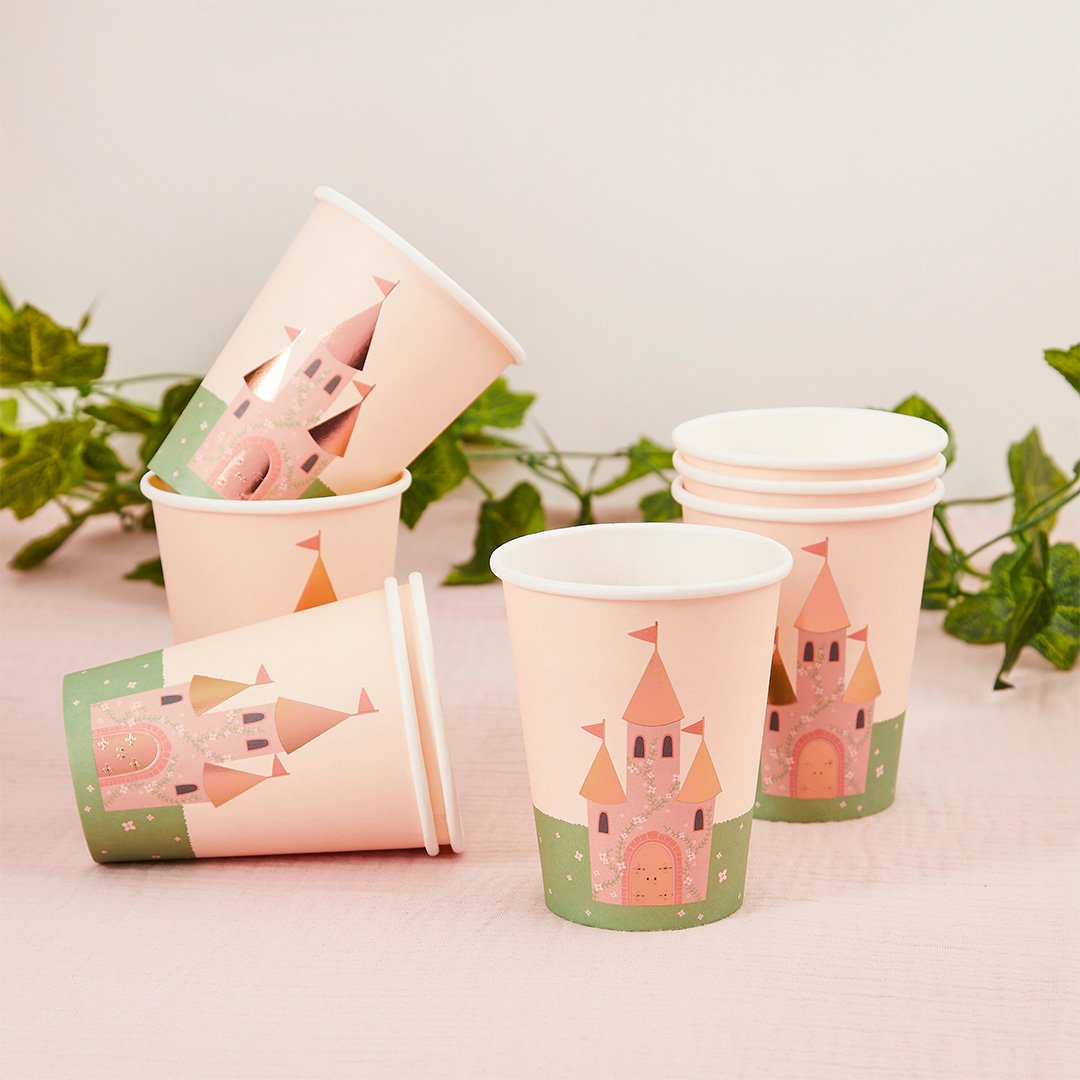 Princess Castle Paper Cups 8 pack