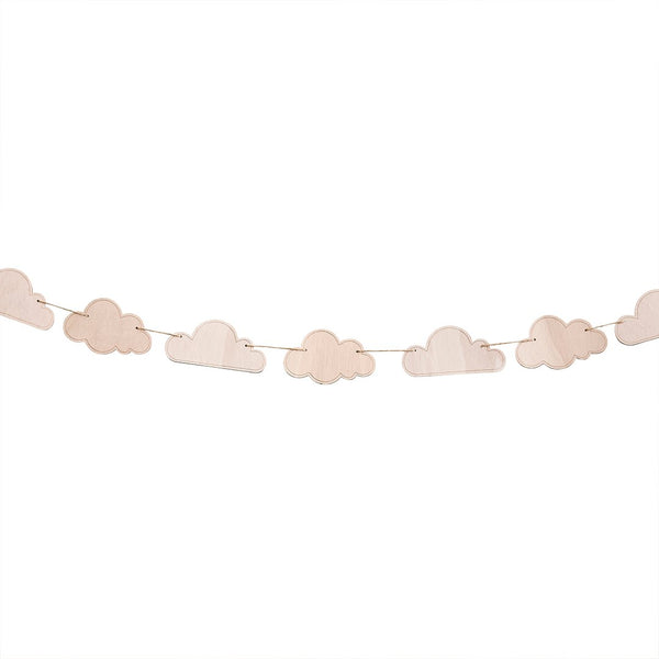 Cloud Wooden Garland - 2m