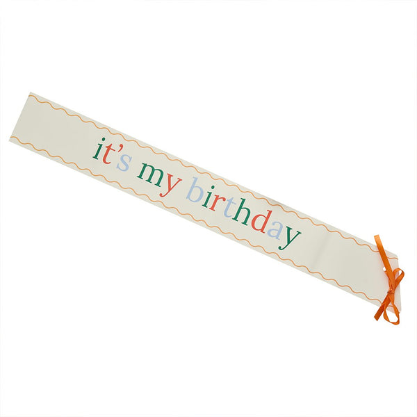 It's My Birthday Paper Sash