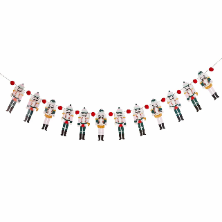Nutcracker Pom Pom Garland 2M
