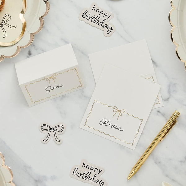 Gold Foiled Place Cards