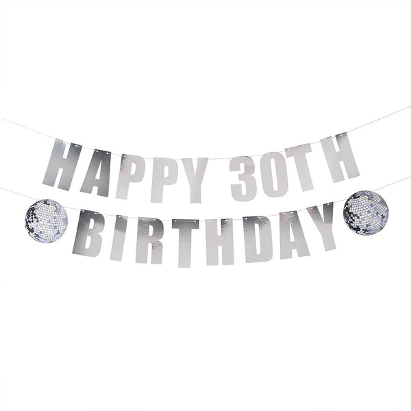 Disco Customisable Milestone Card Banner 2 x 2m