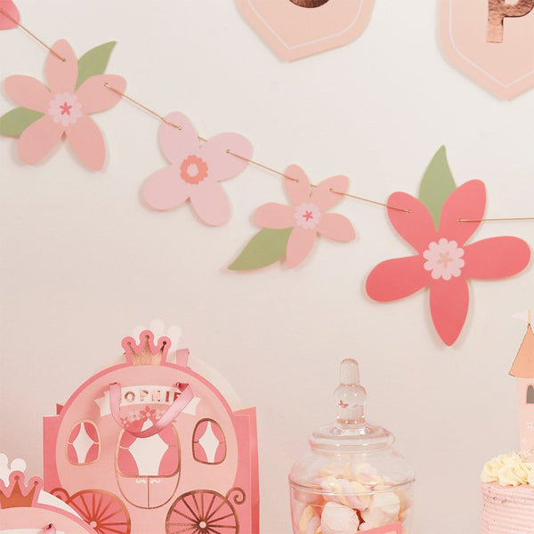 Pink Floral Garland 2m
