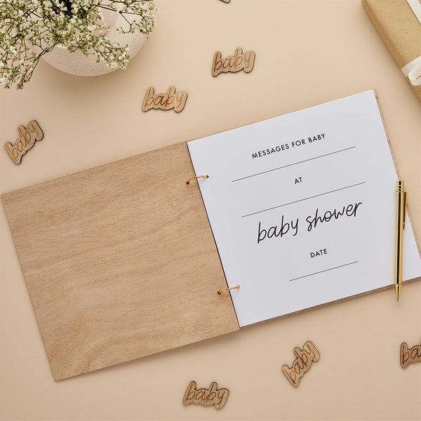 Baby Shower Wooden Guestbook