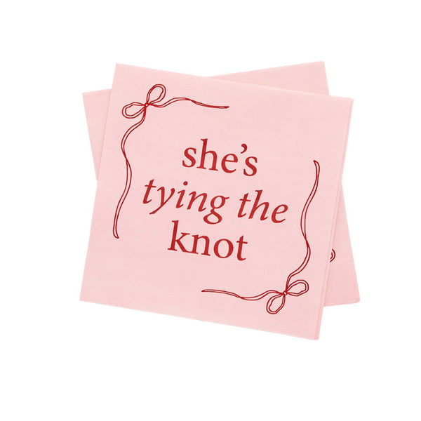She's Tying The Knot Paper Napkins - pack of 16