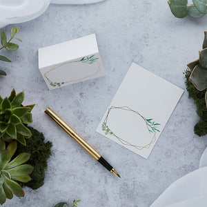 Geometric Greenery Place Cards