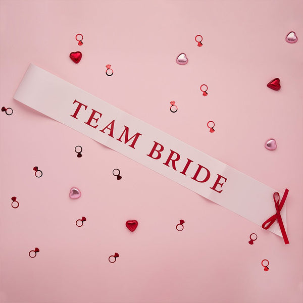 Team Bride Paper Sashes - Pack of 5