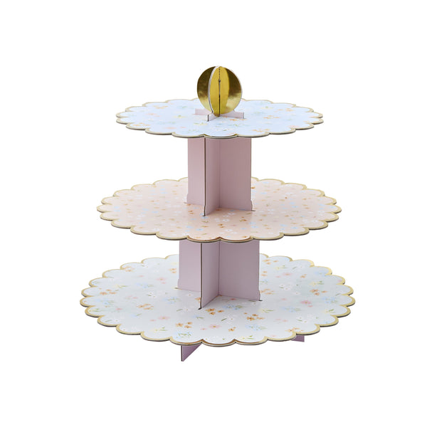 Floral 3 Tier Cake Stand