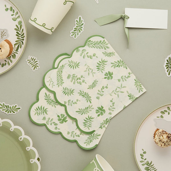 Botanical Paper Napkins - 16 pack