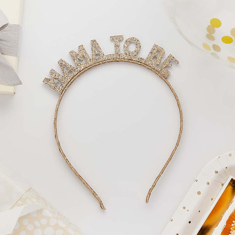 Gold Mama To Be Headband
