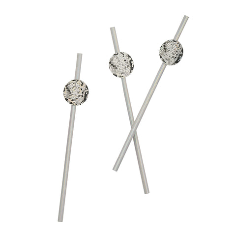 Disco Ball Paper Straws 16 pack
