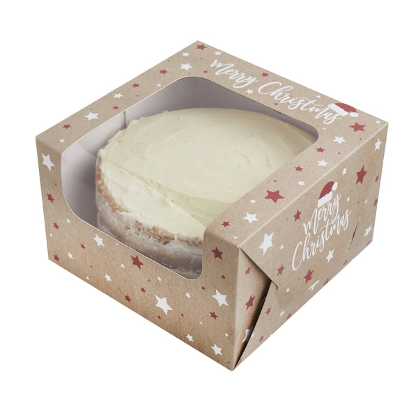 7" Christmas Cake Box