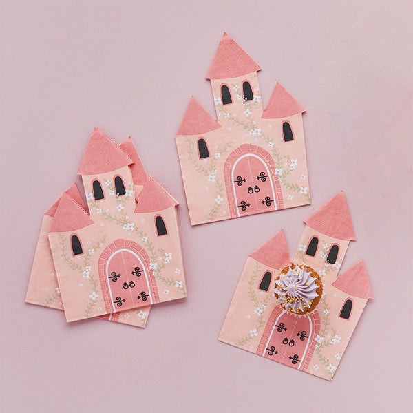 Castle Shaped Paper Napkins - 16 pack