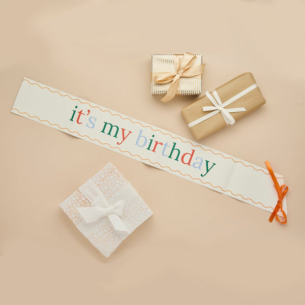 It's My Birthday Paper Sash