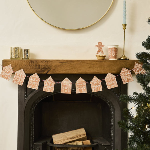 Gingerbread House Garland 2m