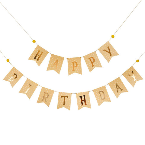 Happy Birthday Bunting - 2.5m