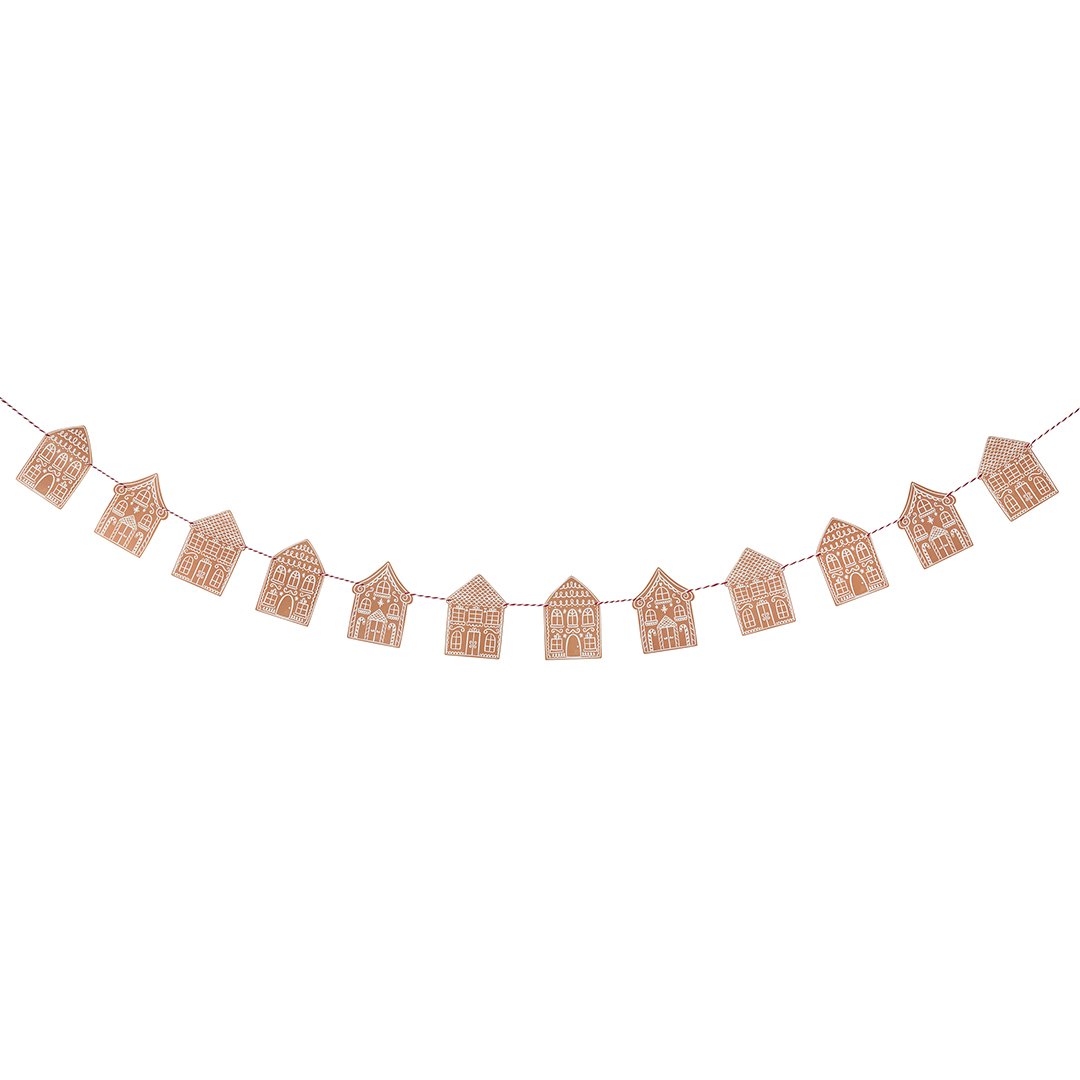 Gingerbread House Garland 2m