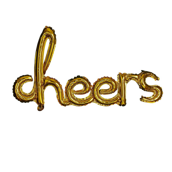 Gold Cheers Balloon Garland