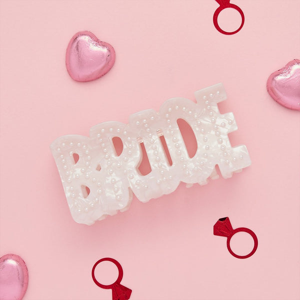Bride Acrylic Hair Clip