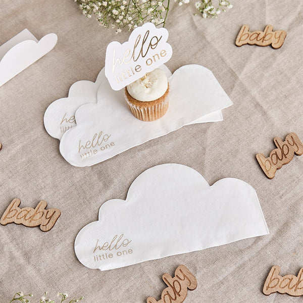 Cloud Shaped Paper Napkins - 16 pack