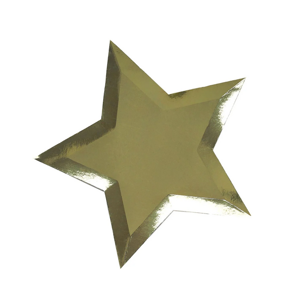 Gold Star Paper Plates