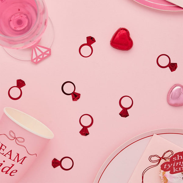 Red Ring PET Confetti 14g